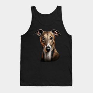 Greyhound Dog Portrait Tank Top